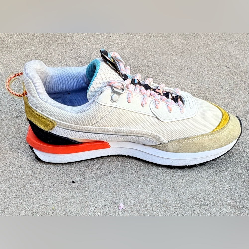 Puma City Rider HC Putty Cherry Cream Tan Sneakers Shoes EU 38 Womens 8 Kid 6.5 - Picture 4 of 10